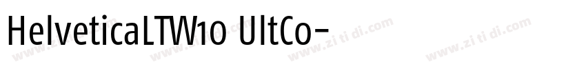 HelveticaLTW10 UltCo字体转换